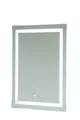 Steelboxx Badspiegel Badspiegel LED Touch mit Beleuchtung Wandspiegel (1-St), Energiesparende LED Dioden 6-7W 2835-60