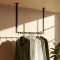 CLP Kleiderständer, Schwarz, Metall, 60x60x7 cm, Garderobe, Garderobenständer