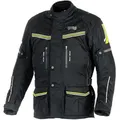 GMS Terra Eco Motorrad Textiljacke, schwarz-gelb, Größe 2XL für Männer