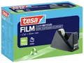 tesa Desk Dispenser Economy Recycles - Gehäuse 100% recycelter Kunststoff aus Produktionsresten - Klebeband Tischabroller mit 1 Rolle film Clear Recycled 10 m x 15 mm