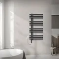 Iron EM Radiator Handtuchheizkörper Heizkörper 50x100cm mit Heizstab 600W