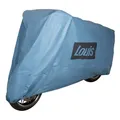Louis Motorrad Abdeckhaube Sky, wasserdichte Motorrad Abdeckplane Outdoor, Atmungsaktive Motorradabdeckung, Mit Gummizug, Inklusive Transporttasche Kompatibel mit Kettenschloss, Blau, M