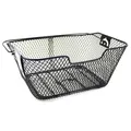Fahrrad Korb für Gepäckträger / Schwarz / Schnellbefestigung / Tragbar / Fischer