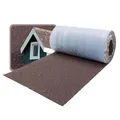DAPRONA Firstabdeckung für Bitumen Dachschindeln, selbstklebend, Braun 5m x 32cm Rolle, Dachpappe Schindeln für Gartenhaus, Carport & Vogelhaus- zur Dachabdichtung am First