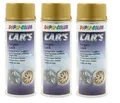 Felgengold 3 x 400ml DUPLI-COLOR Cars Lackspray Sprühlack Spraydose Spray 385902