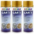 3x Dupli Color Felgenlack Gold Metallic Spray 400 ml