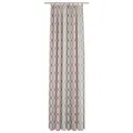 Einzelschal mit Kräuselband ZIRBELLO - terra - 145x132 cm blickdicht