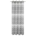 Einzelschal mit Ösen ZIRBELLO - dunkelgrau - 255x132 cm blickdicht