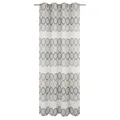 Einzelschal mit Ösen ZIRBELLO - braun - 225x132 cm blickdicht