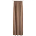 Einzelschal UNI COLLECTION - braun - mit Kräuselband - 145x145 cm blickdicht