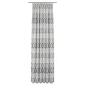 Einzelschal mit Kräuselband ZIRBELLO - hellgrau - 245x132 cm blickdicht