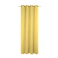 Einzelschal mit Ösen UNI COLLECTION LIGHT - gelb - 145x245 cm blickdicht