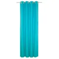 Ösenvorhang WIRTHNATUR - türkis - 2-lagig - 130x175 cm blickdicht