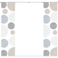 4-teiliges Schiebevorhang-Set BORDEN - stein - je 60x245 cm blickdicht
