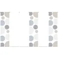 6-teiliges Schiebevorhang-Set BORDEN - stein - je 60x245 cm blickdicht