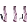 5-teiliges Schiebevorhang-Set ONDA - beere - je 60x245 cm blickdicht