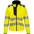 Damen-softshell-jacke Pw3 Hochsichtbar Gelb/schwarz M