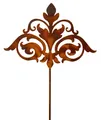 Edelrost Gartenstecker Barock 110 cm Rost Gartendeko Metall Gartendekoration