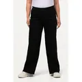 Ulla Popken Funktionshose Jeans Mary weites Bein 5-Pocket-Schnitt schwarz 29