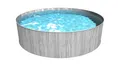 Steinbach Stahlwandpool New Splasher Secure 3,50 x 0,90 m, Set inkl. Pool, Kartuschenfilter, Sicherheitsleiter in Greywood/Grey,