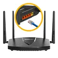 TOTOLINK X5000R Router WiFi 6 AX1800,OpenWrt WLAN Router 6 Dual Band 1201 Mbit/s 5 GHz,574 Mbit/s 2.4 GHz,1800 Mb/s,4X GIGABIT LAN Port 1000Mb/s,WiFi Router MU-MIMO IPTV OFDMA WPA3 4 Betriebsarten