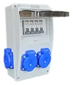 Stromverteiler 4xvSchuko, Fi Schutzschalter, 4x C 16A, Baustromverteiler IP54