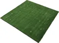 carpetfine Wollteppich Gabbeh-Uni, quadratisch, Höhe: 15 mm, reine Wolle, handgewebt, Gabbeh Loom Tiermotiv, Sonderform Quadrat