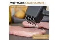 WESTMARK Fleischklopfer Steakmaster Black Edition – Doppelseitiger Fleischklopfer & Steaker, griffige Haptik, geeignet zum Steaken