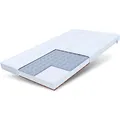 FDM Baby Comfort Schaumstoffmatratze 90 x 180 cm Kokos Buchweizen Matratze 9 cm Höhe Kindermatratze Härtegrad H2/H3 (Mittelweich/Mittelhart) Bezug Zweiseitig Abnehmbar Waschbar