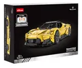 Rastar 93500 Technik Sportwagen Bausatz für Maserati MC20, 3457 Teile 1:8 mit 2 Motoren und LED Lichter Groß Ferngesteuert Technik Auto Klemmbausteine (Originalverpackung) (Dynamische Version)