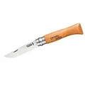 Opinel,113090,Carbon AA8Erwachsene Messer-Größe9-Nicht rostfrei, Natur,N° 9, Hartholz Braun