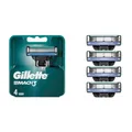 Gillette Mach3 Rasierklingen, 4 Ersatzklingen für Nassrasierer Herren in OVP-NEU