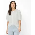 Brax Damen Bluse Style VEA white, weiß, Gr. 36