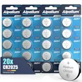 CR2025 Batterien Knopfzellen 20 Stück Lithium 3V kompatibel Smarthome, Uhr, Autoschlüssel, Fernbedienung, medizinische Geräte, Fitnesstracker