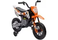 AIYAPLAY Elektro-Kindermotorrad 12V, mit Musik, abnehmbar Trainingsrädern, 2,4-5 km/h, Belastbarkeit 30 kg, (1-tlg), für 3-6 Jahre Kinder, max. 30 kg, Orange