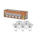 Osram Hocheffiziente LED Lampen mit Energieeffizienz Klasse A, Vorteilspack mit 5 Leuchtmittel, ersetzt herkömmliche 50W Reflektorlampen, warmweiß(2700K), E27, Glas