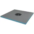 doporro Duschwanne Duschelement Befliesbar mit Gefälle Duschboard Zuschneidbar XPS NEU 90 cm x 4 cm x 90 cm