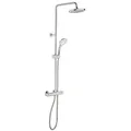 Brause-System Ideal Standard Ceratherm 25 Handbrause, Kopfbrause Ø 200 mm und Thermostat, chrom - A7208AA