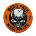 Motorrad Kutte Patch zum Aufbügeln, Biker for Life | Born Free Totenkopf Patches