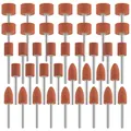 42pcs Korund Schleifspitze Set, Stein Schleifen Polierkopf, Schleifaufsätze für Dremel Rotationswerkzeug Drehwerkzeug Zubehör 1/8" Schaft für Schleifen, Polieren, Entgraten