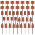 42tlg Korund Schleifspitzen Set 1/8 Zoll für Rotationswerkzeug Metall Stein