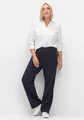 sheego Große Größen: Gerade Hose aus Interlock, mit elastischem Bund, tiefblau, Gr.40-58 15151402261
