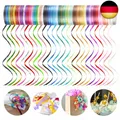 Dooozy 48 Rollen Ringelband Geschenkband Set, 5MM 10M Geschenkbänder für G