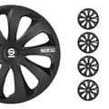 SPARCO Radkappe 16" Zoll Radzierblenden Satz Radblende schwarz carbon SPC1674BKC