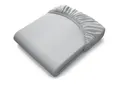 bett1 BODYGUARD Jersey-Spannbettlaken 180-200x220 cm (Silber, robust, waschbar bei 60 °C, Rundum-Gummizug, Oeko-Tex 100)