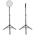 Pronomic Dartscheibe DA-45S Ständer für Dartscheibe - Dartboard Halterung - Dartständer, (Spar-Set, 2-tlg., inkl. Ständer und Dartboard-Halter), aus pulverbeschichtetem Stahl, höhenverstellbar, Schwarz