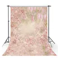 MEHOFOTO Frühling Rosa Blume Fotografie Hintergrund Retro Mädchen Erwachsene Portrait Hintergrund Geburtstag Blumen Party Dekoration Banner Fotostudio1.5x2.1m