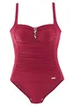 Lascana Damen Badeanzug mit Pailletten, feminin