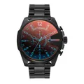Diesel Mega Chief Uhr für Herren, Chronographenwerk mit Edelstahlarmband