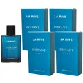 La Rive Distant Wave 4 x 100 ml Eau de Toilette EDT Set Herrenduft Herren Duft